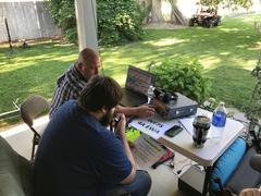 Christian, KG7VGE making his first Contact on HF.